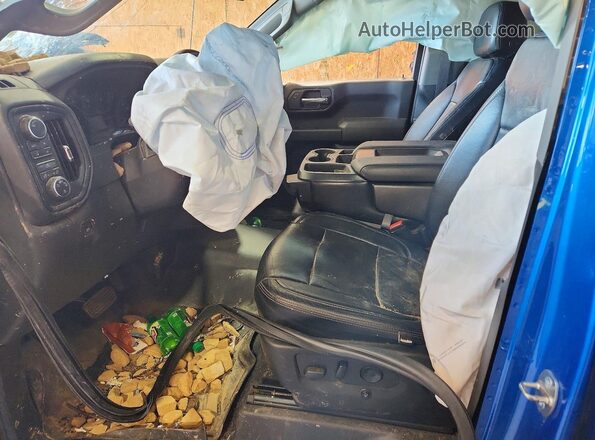 3GCPDCEDXNG504123 2022 CHEVROLET SILVERADO Blue Front interior view