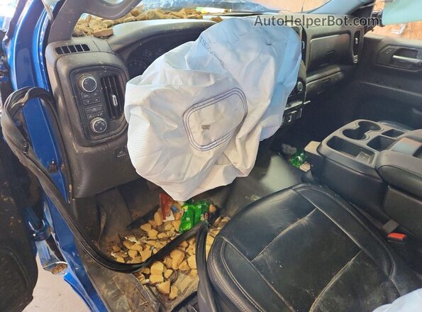 3GCPDCEDXNG504123 2022 CHEVROLET SILVERADO Blue Dashboard view