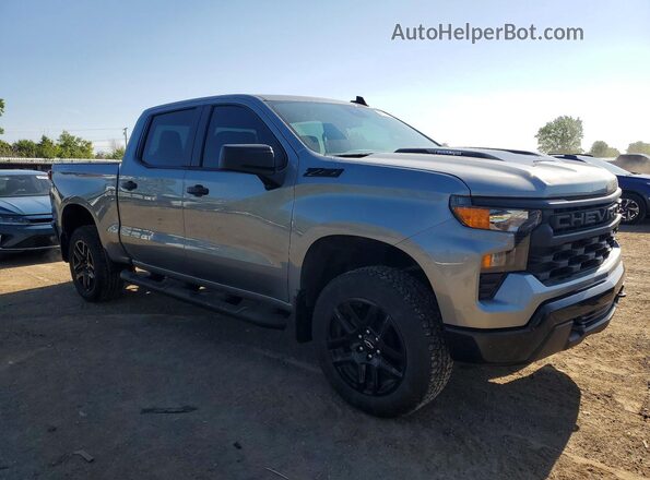 3GCPDCEK6RG398578 2024 CHEVROLET SILVERADO Серебряный Передняя правая четверть