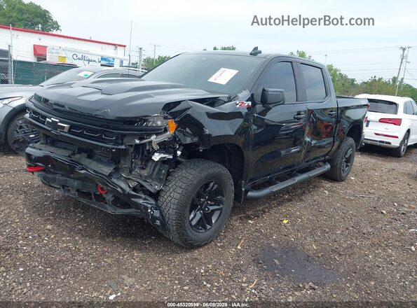 3GCPDFEK8PG249748 2023 CHEVROLET SILVERADO Черный Передняя левая четверть