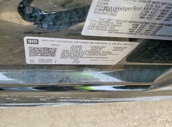 3GCPDKEK0RG388882 2024 CHEVROLET SILVERADO Black Vista del compartimento del motor
