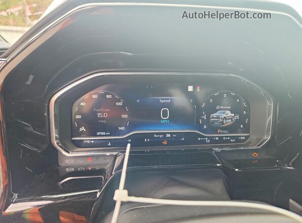 3GCPDKEK2NG513598 2022 CHEVROLET SILVERADO White Instrument cluster view