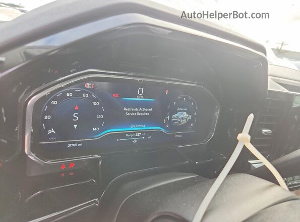 3GCPDKEK5RG214242 2024 CHEVROLET SILVERADO White Instrument cluster view