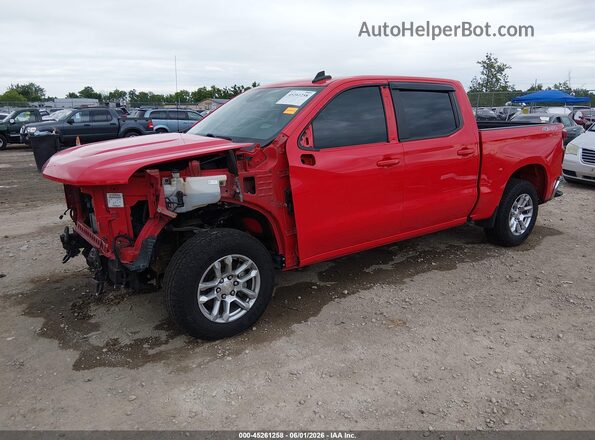 3GCPDKEKXPG199203 2023 CHEVROLET SILVERADO Красный Передняя левая четверть