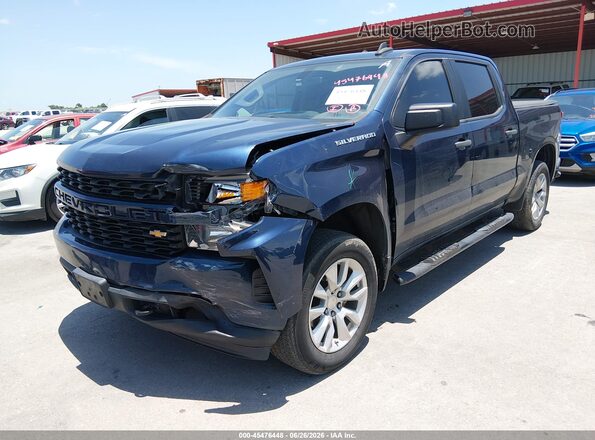 3GCPWBEH0LG335671 2020 CHEVROLET SILVERADO Синий Передняя левая четверть