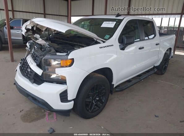 3GCPWBEK2NG188381 2022 CHEVROLET SILVERADO White Vista tres cuartos delantera izquierda