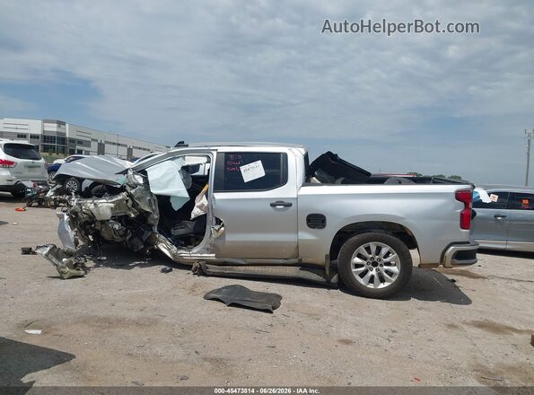 3GCPWBEK5NG165404 2022 CHEVROLET SILVERADO Серебряный Вид задней части салона