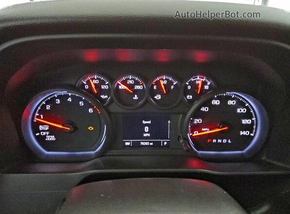 3GCPWBEK7NG126944 2022 CHEVROLET SILVERADO Gray Instrument cluster view
