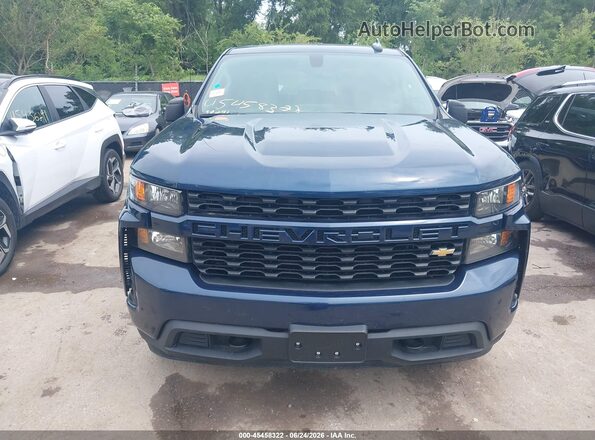 3GCPWBEK7NG169924 2022 CHEVROLET SILVERADO Dark Blue Вид щитка приладів