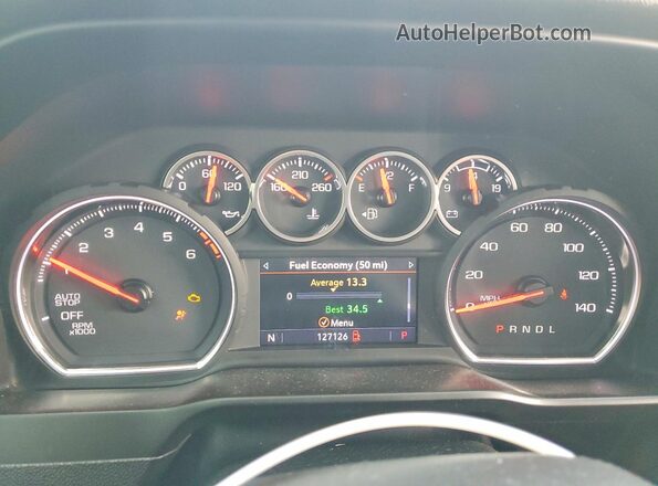 3GCPWCED0LG294896 2020 CHEVROLET SILVERADO Silver Սարքավորումների վահանակի տեսք