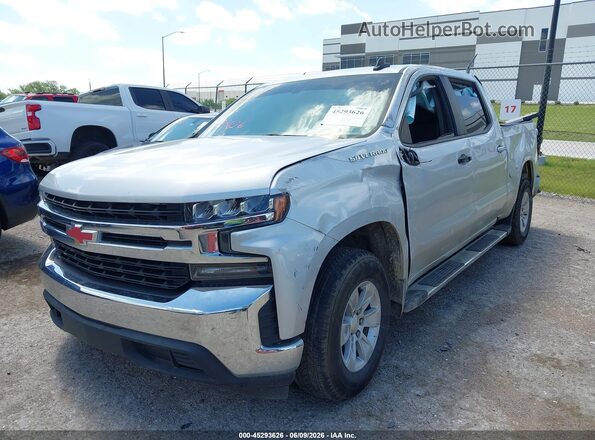 3GCPWCED2LG255498 2020 CHEVROLET SILVERADO Silver Przód lewy