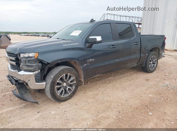 3GCPWCED3KG213629 2019 CHEVROLET SILVERADO Blue Przód lewy