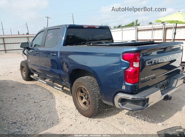 3GCPWCED4MG386594 2021 CHEVROLET SILVERADO Blue Rear left