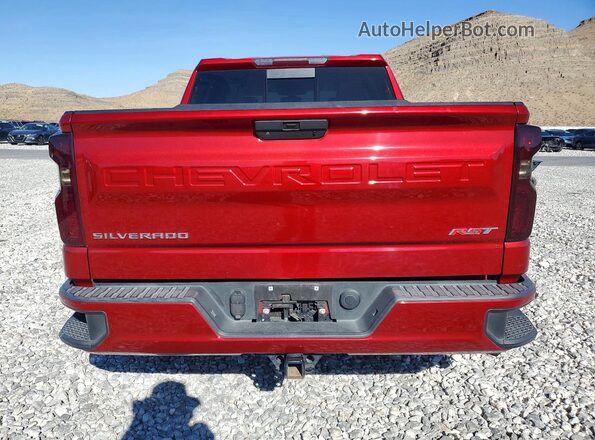 3GCPWDED3MG144840 2021 CHEVROLET SILVERADO Red Rear view