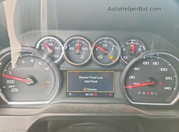 3GCPWDED8LG433355 2020 CHEVROLET SILVERADO Черный Вид щитка приборов