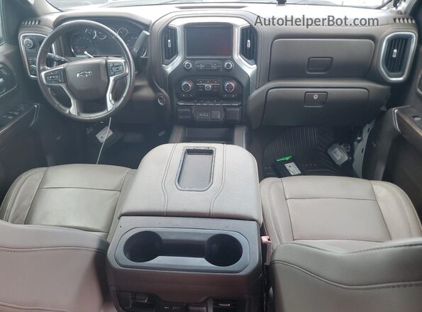 3GCPWDEK2KG212296 2019 CHEVROLET SILVERADO White Առջևի վահանակի տեսք