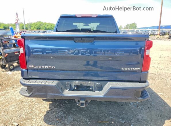 3GCPYBEK1MG136815 2021 CHEVROLET SILVERADO Синий Вид сзади