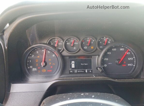 3GCPYCEF4MG338802 2021 CHEVROLET SILVERADO White ხელსაწყოთა პანელის ხედი