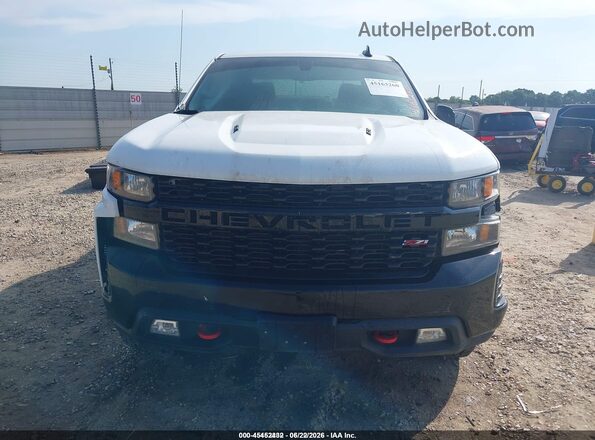 3GCPYCEL0MG166287 2021 CHEVROLET SILVERADO Белый Вид щитка приборов
