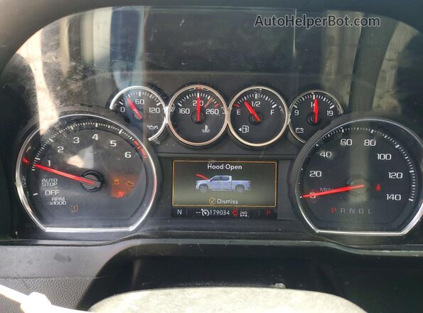 3GCPYDEKXKG146686 2019 CHEVROLET SILVERADO White Instrument cluster view