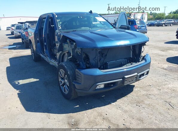3GCPYEEK7KG135859 2019 CHEVROLET SILVERADO Blue Դիմացի տեսք