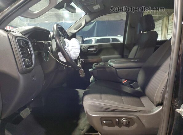 3GCPYEEK7MG103996 2021 CHEVROLET SILVERADO Black Widok wnętrza z przodu