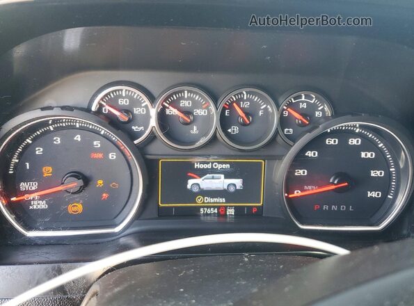 3GCPYFED0LG360536 2020 CHEVROLET SILVERADO Blue Vista del cuadro de instrumentos