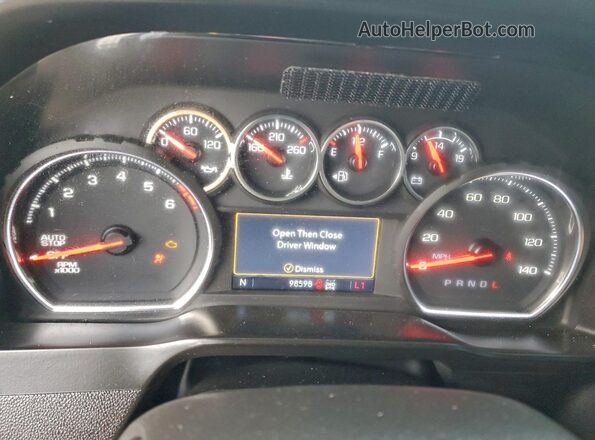 3GCPYFED1MG221355 2021 CHEVROLET SILVERADO Black Instrument cluster view