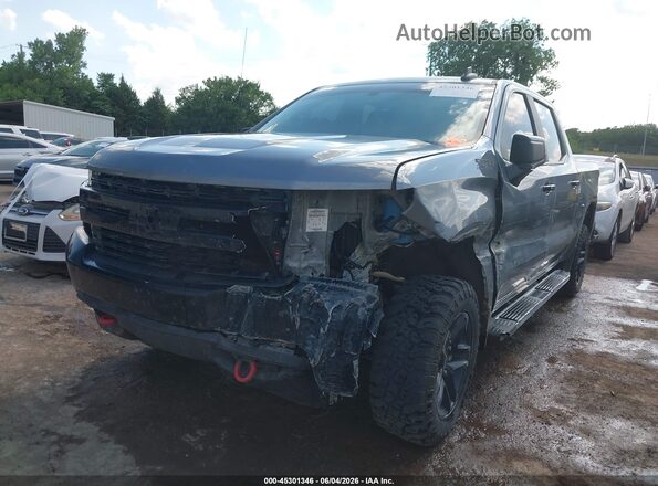3GCPYFED2MG107073 2021 CHEVROLET SILVERADO Серый Передняя левая четверть