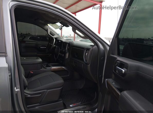3GCPYFED2MG423945 2021 CHEVROLET SILVERADO Gray წინა სალონის ხედი