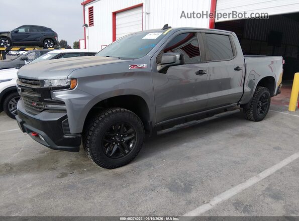 3GCPYFED2MG423945 2021 CHEVROLET SILVERADO Gray წინა მარცხენა ხედი სამი მეოთხედიდან