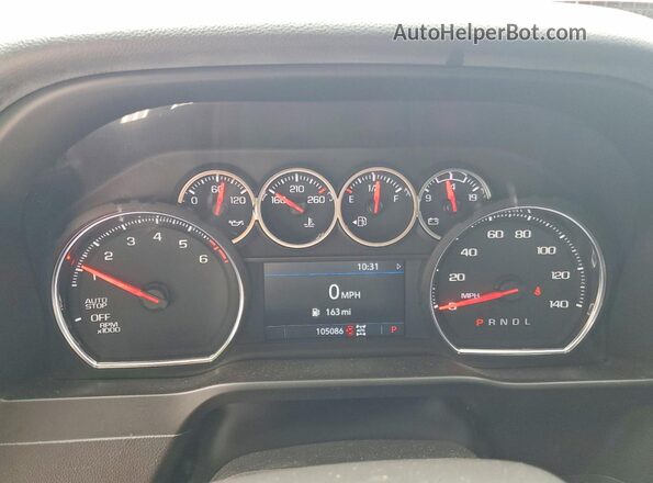 3GCPYFED3MG151809 2021 CHEVROLET SILVERADO Red Instrument cluster view