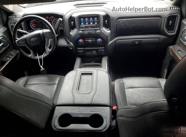 3GCPYFED3MG151809 2021 CHEVROLET SILVERADO Red Dashboard view