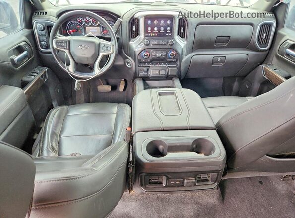 3GCPYFED5LG411321 2020 CHEVROLET SILVERADO Серый Вид панели приборов