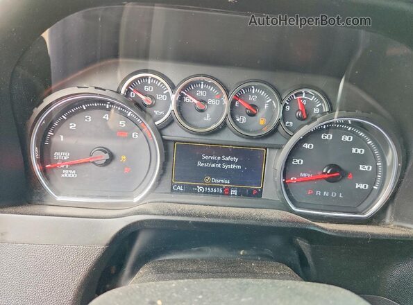 3GCPYFED5LG411321 2020 CHEVROLET SILVERADO Серый Вид щитка приборов