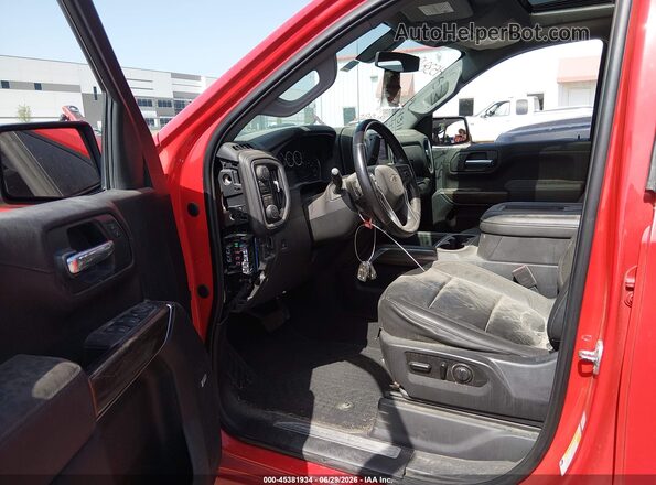 3GCPYFED6MG196890 2021 CHEVROLET SILVERADO Red წინა სალონის ხედი