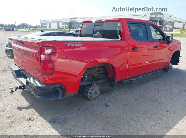 3GCPYFED6MG196890 2021 CHEVROLET SILVERADO Red უკანა მარჯვენა