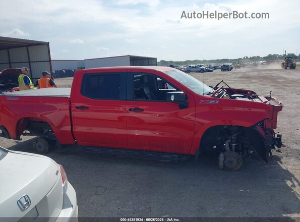 3GCPYFED6MG196890 2021 CHEVROLET SILVERADO Red უკანა სალონის ხედი