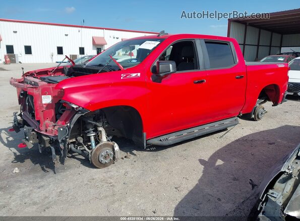 3GCPYFED6MG196890 2021 CHEVROLET SILVERADO Red წინა მარცხენა ხედი სამი მეოთხედიდან