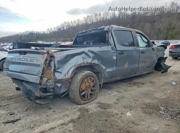 3GCPYFED6MG407134 2021 CHEVROLET SILVERADO Серый Задняя правая четверть