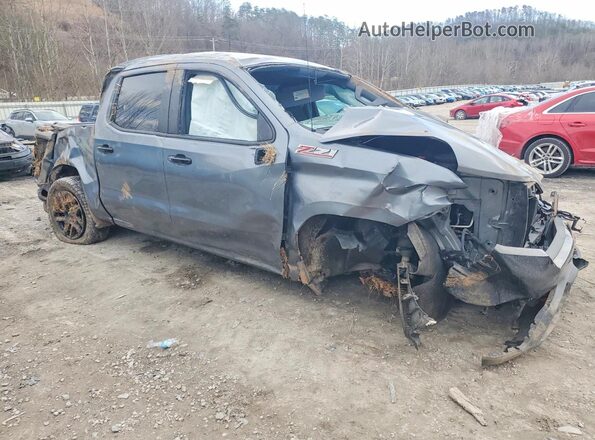 3GCPYFED6MG407134 2021 CHEVROLET SILVERADO Серый Передняя правая четверть