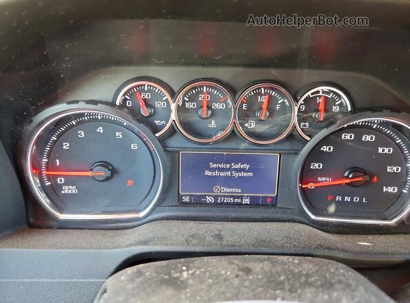 3GCPYFED6NG110964 2022 CHEVROLET SILVERADO Black Вид щитка приладів