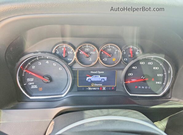 3GCPYFED8KG229000 2019 CHEVROLET SILVERADO White Вид щитка приладів