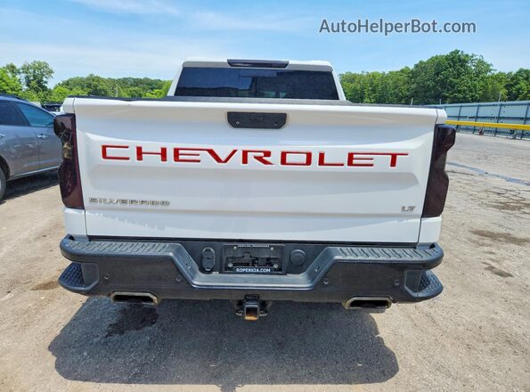 3GCPYFED8KG229000 2019 CHEVROLET SILVERADO White Вид ззаду
