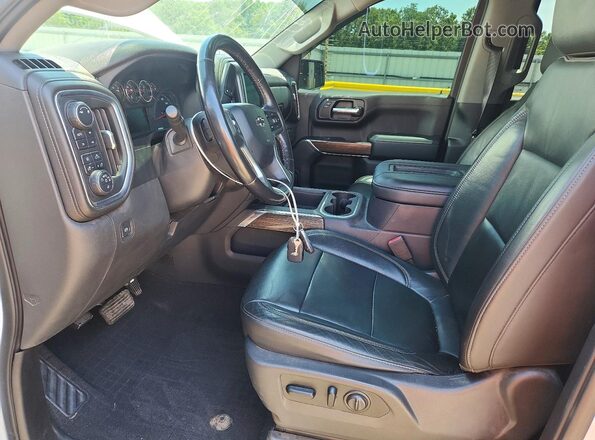 3GCPYFED8KG229000 2019 CHEVROLET SILVERADO White Вид салону спереду