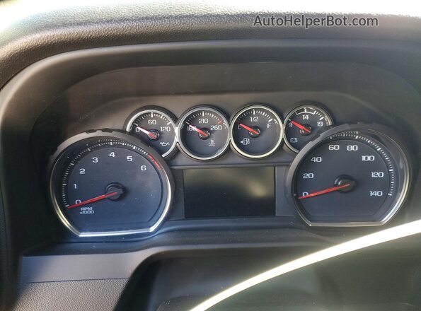 3GCPYFED8NG164542 2022 CHEVROLET SILVERADO Black Вид щитка приладів