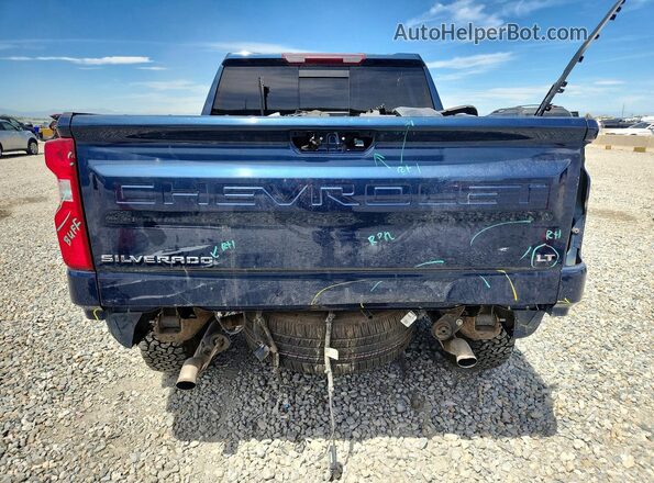 3GCPYFEDXKG142120 2019 CHEVROLET SILVERADO Blue უკანა ხედი