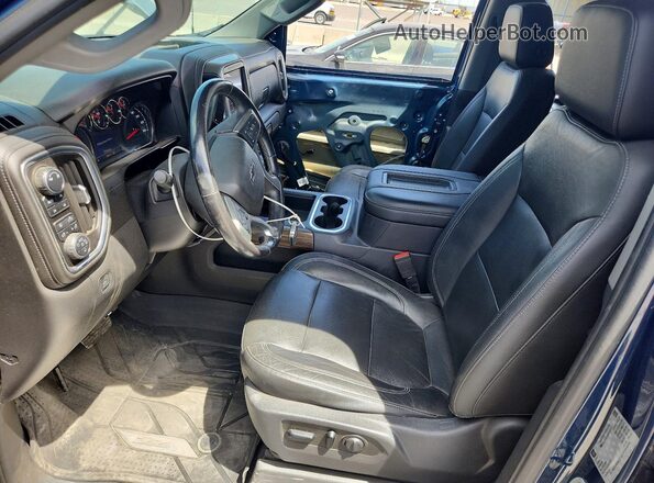 3GCPYFEDXKG142120 2019 CHEVROLET SILVERADO Blue წინა სალონის ხედი