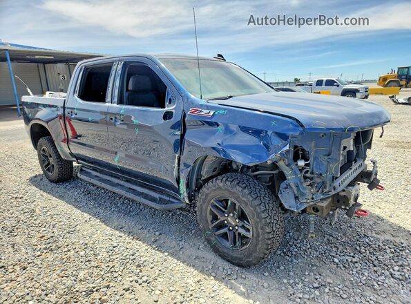 3GCPYFEDXKG142120 2019 CHEVROLET SILVERADO Blue წინა მარჯვენა