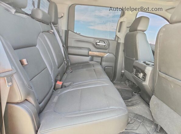 3GCPYFEDXKG142120 2019 CHEVROLET SILVERADO Blue უკანა სავარძლების ხედი